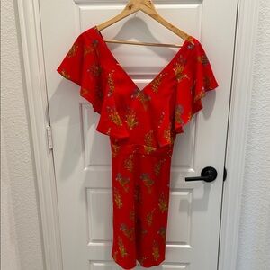 Chelsea28 Scarlet Floral Dress